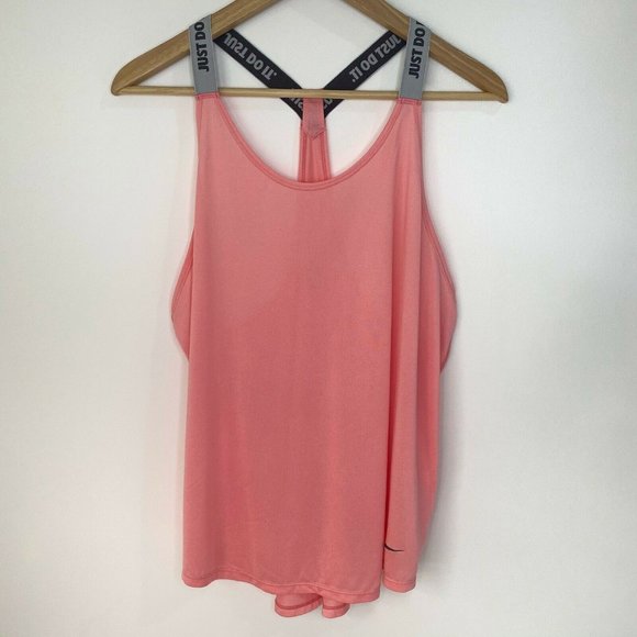 Nike Tops - Nike Just Do It Strap Racerback Tank Top Sz Large